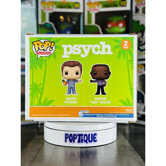 Psych Shawn Spencer & Burton Gus Guster Funko Pop! 2-Pack - Picture 3 of 6